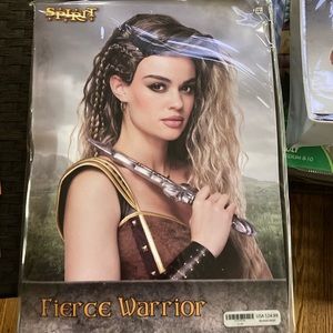 Spirit Halloween Fierce Warrior Wig. Braided Wig